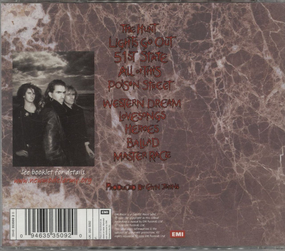 New Model Army The Ghost Of Cain UK CD album (CDLP) 094635350920