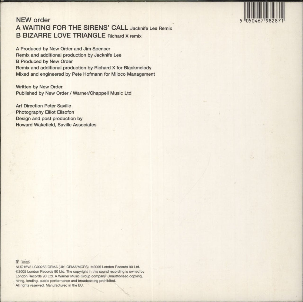 New Order Waiting For The Sirens' Call - 3 x 7"s UK 7" vinyl single (7 inch record / 45)