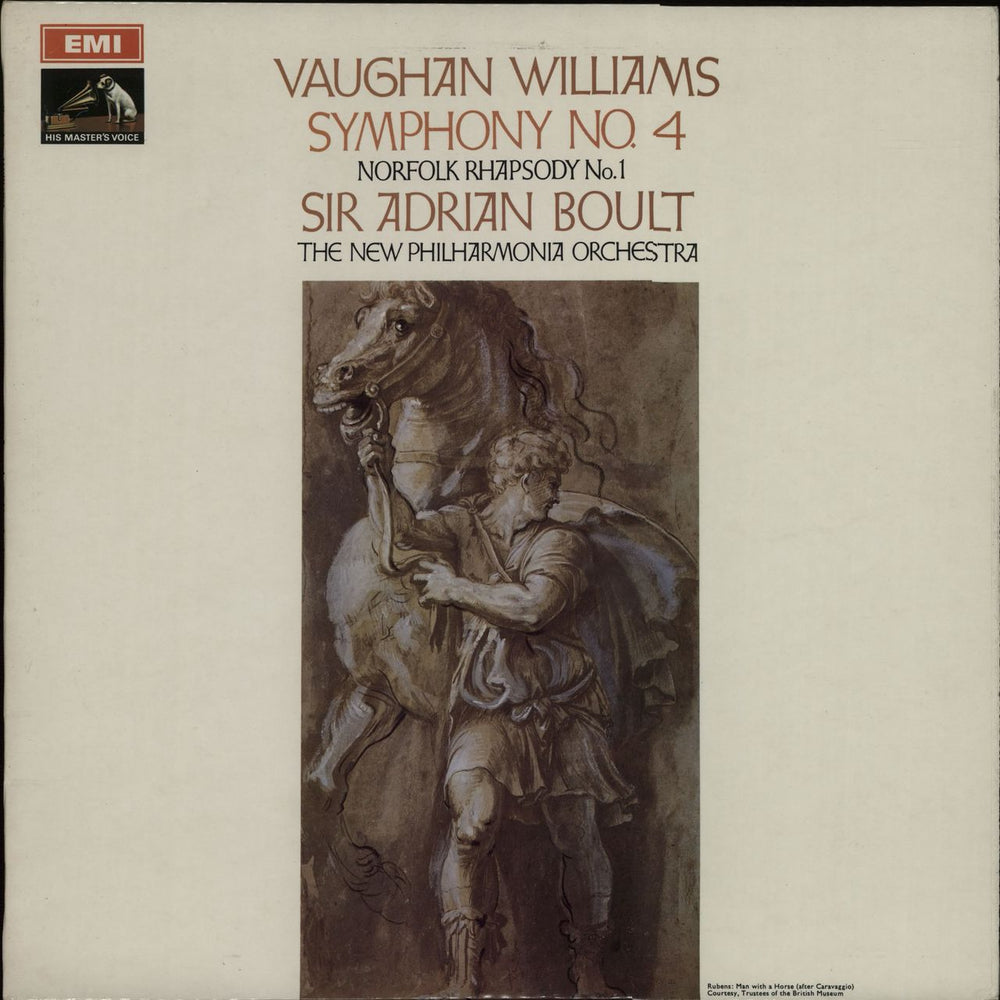 New Philharmonia Orchestra Vaughan Williams: Symphony No. 4/ Norfolk Rhapsody No. 1 - S/C UK vinyl LP album (LP record) ASD2375