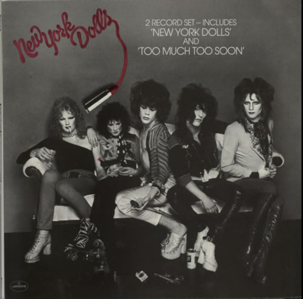 New York Dolls New York Dolls / Too Much Too Soon UK 2-LP vinyl record set (Double LP Album) PRID12