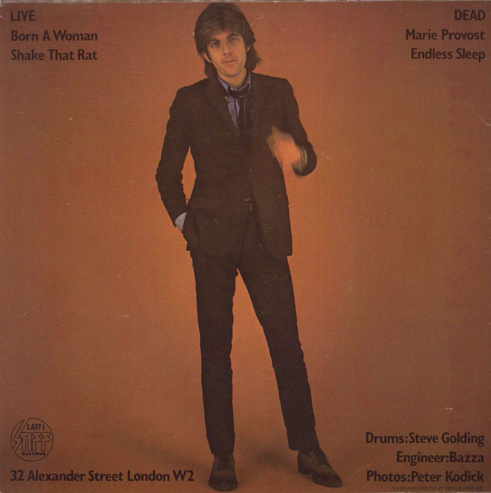 Nick Lowe Bowi - Picture Sleeve UK 7" vinyl single (7 inch record / 45)