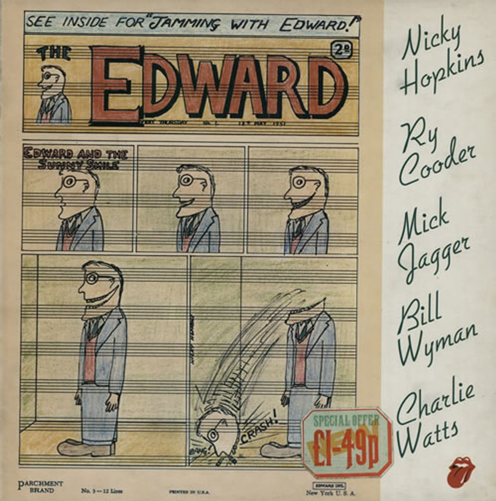 Nicky Hopkins Jamming With Edward - original price sticker UK vinyl LP album (LP record) COC39100