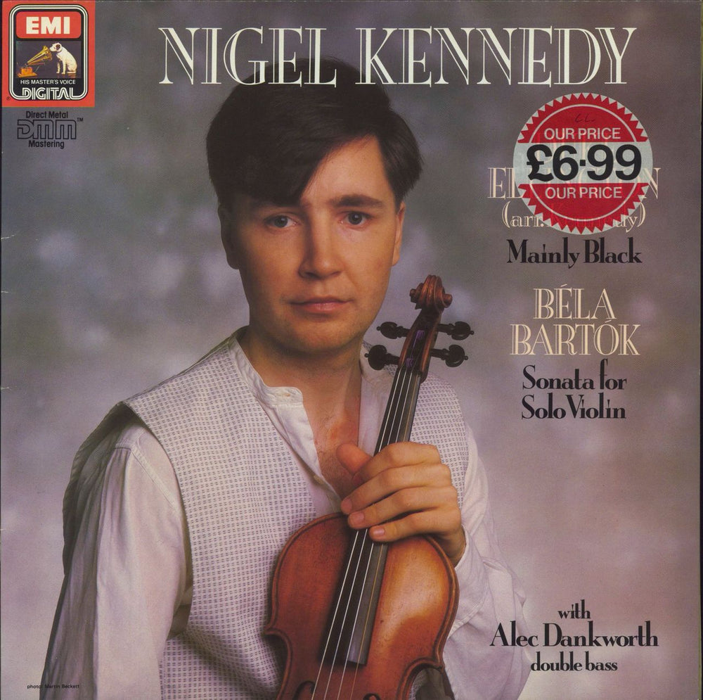 Nigel Kennedy Mainly Black and Sonata for Solo Violin UK vinyl LP album (LP record) NIGEL1