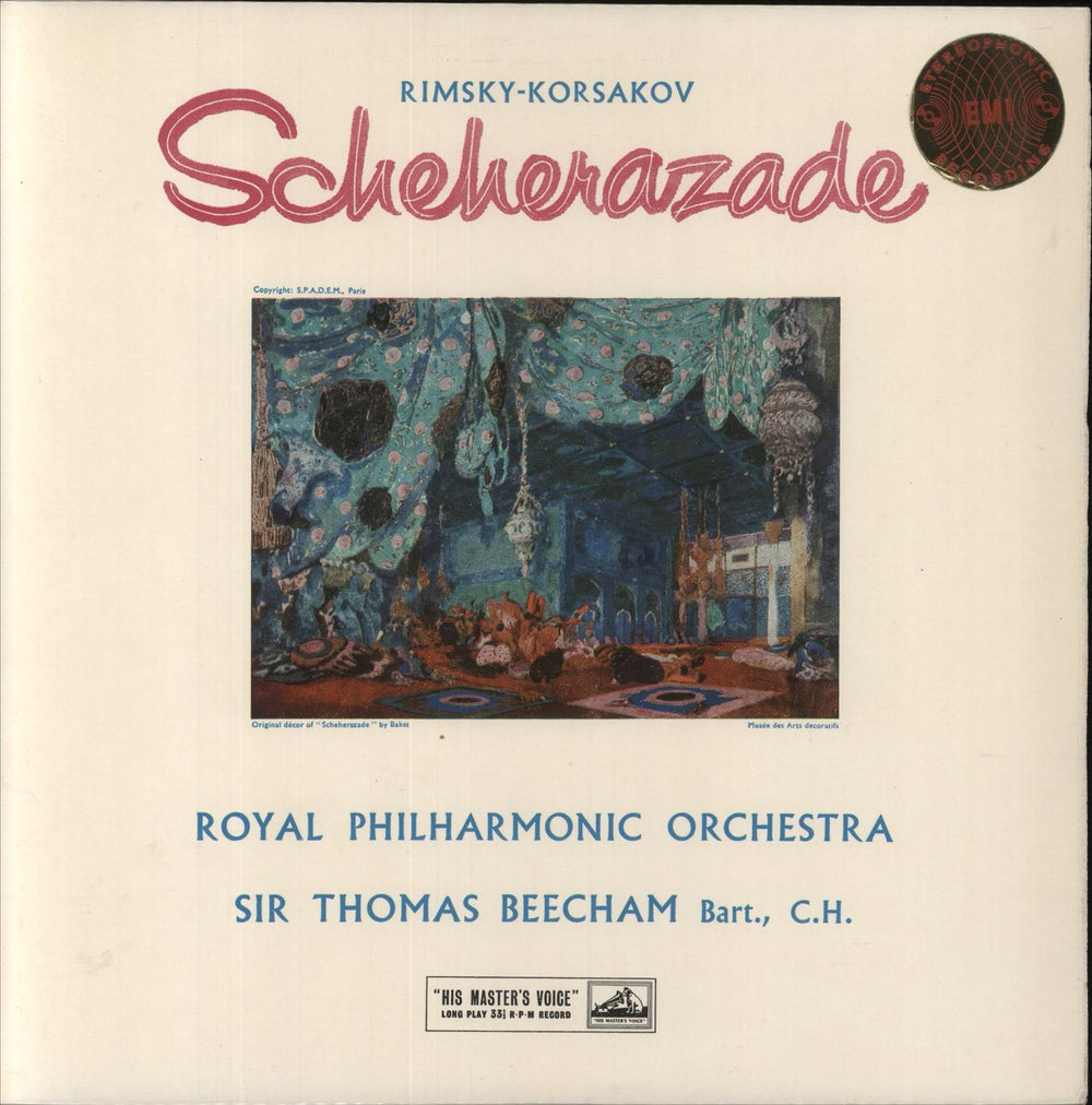 Nikolai Rimsky-Korsakov Scheherazade - 3rd UK vinyl LP album (LP record) ASD251