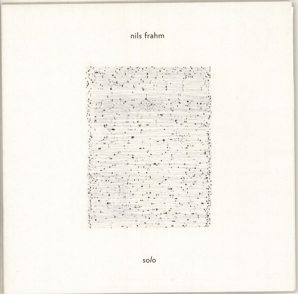 Nils Frahm Solo UK vinyl LP album (LP record) ERATP065LP