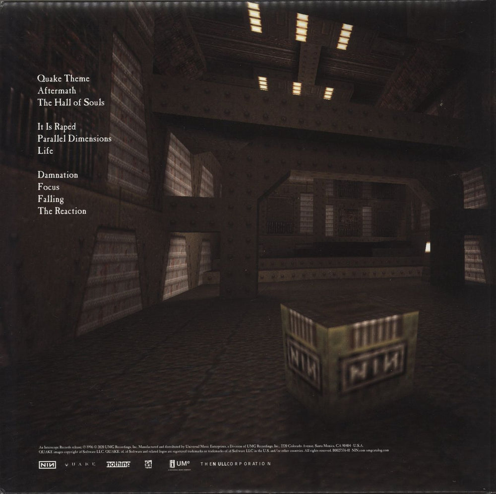 Nine Inch Nails Quake UK 2-LP vinyl record set (Double LP Album)