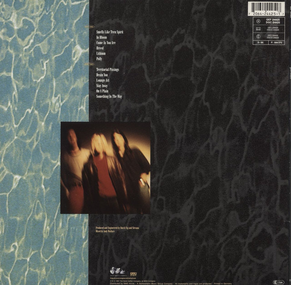 Nirvana (US) Nevermind - 1st - EX UK vinyl LP album (LP record) 720642442517