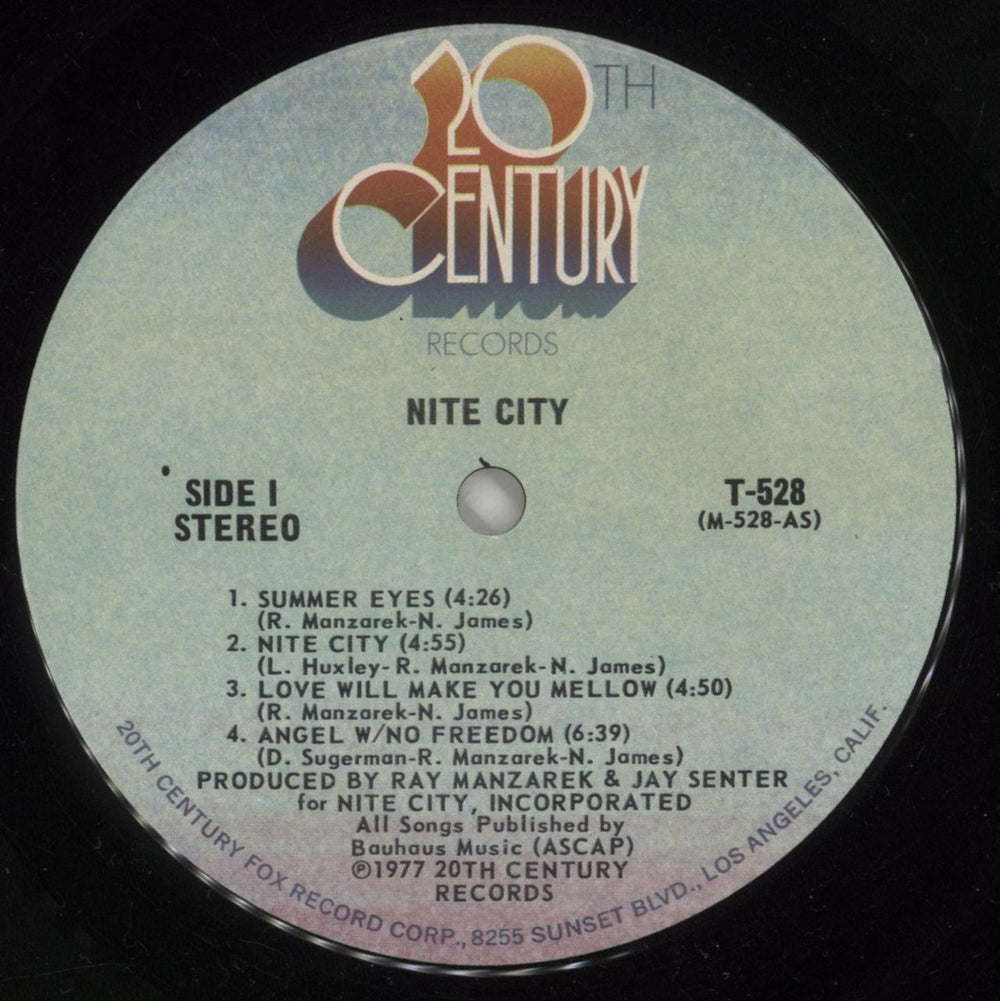 Nite City Nite City US vinyl LP album (LP record) NK-LPNI872862