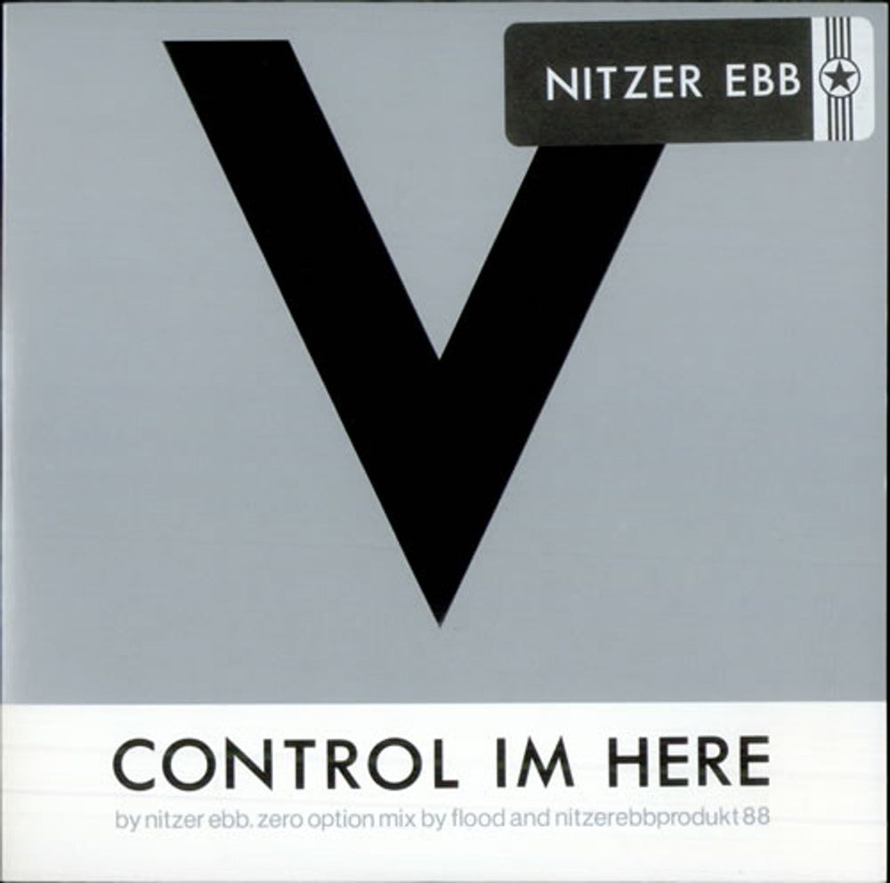 Nitzer Ebb Control Im Here (Sic) UK 7" vinyl single (7 inch record / 45) MUTE71