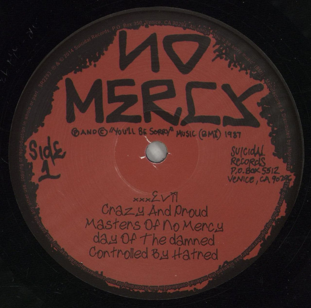 No Mercy [Metal] Widespread Bloodshed / Love Runs Red US vinyl LP album (LP record) 9OVLPWI867530