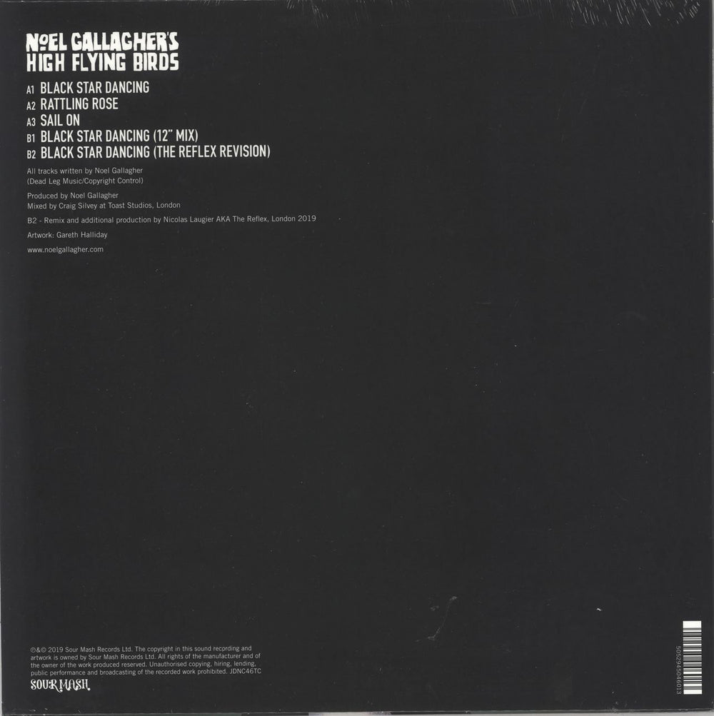 Noel Gallagher Black Star Dancing - Pink Vinyl - Sealed UK 12" vinyl single (12 inch record / Maxi-single) 5052945046013