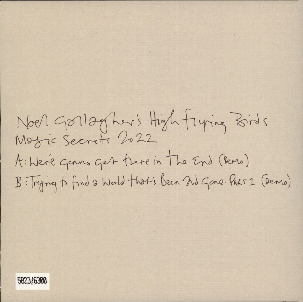 Noel Gallagher Magic Secrets #1 - RSD 2022 UK 7" vinyl single (7 inch record / 45) 5052945061016