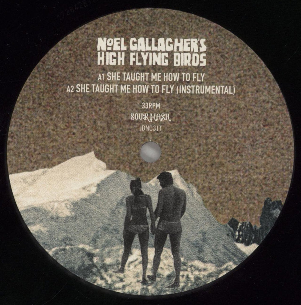 Noel Gallagher She Taught Me How To Fly - Shrink - Black vinyl UK 12" vinyl single (12 inch record / Maxi-single) NGL12SH861338