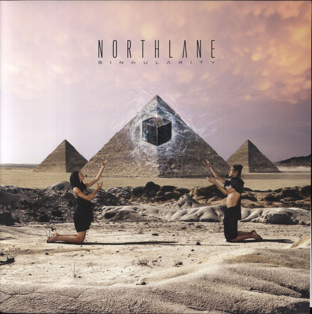 Northlane Singularity  - Half Translucent Yellow & Half Blue With Magenta Splatter Vinyl Australian vinyl LP album (LP record) UNFD025