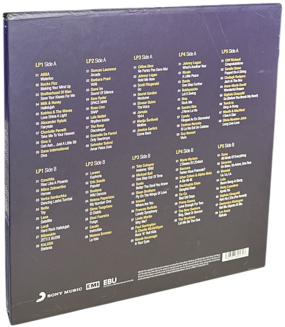 Now That's What I Call Music NOW That's What I Call Eurovision Song Contest - 5-LP Clear Vinyl UK Vinyl Box Set 196587891718