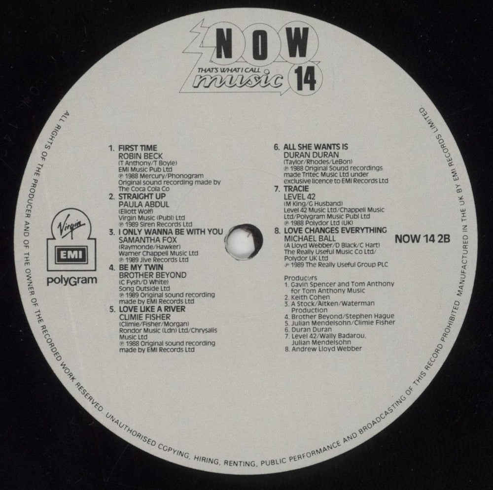 Now That's What I Call Music Now That's What I Call Music 14 UK 2-LP vinyl record set (Double LP Album) N.W2LNO849753