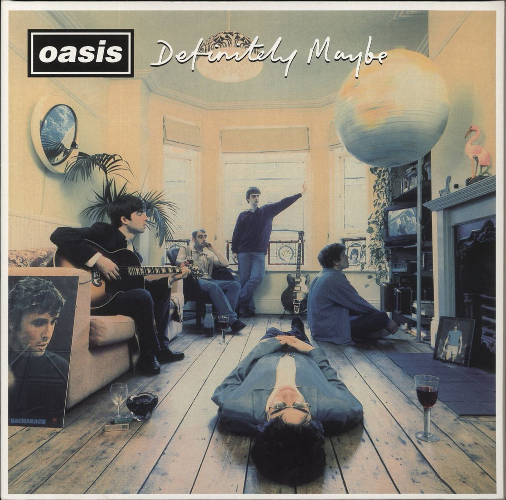 Oasis Definitely Maybe - 180gm UK 2-LP vinyl record set (Double LP Album) RKIDLP70