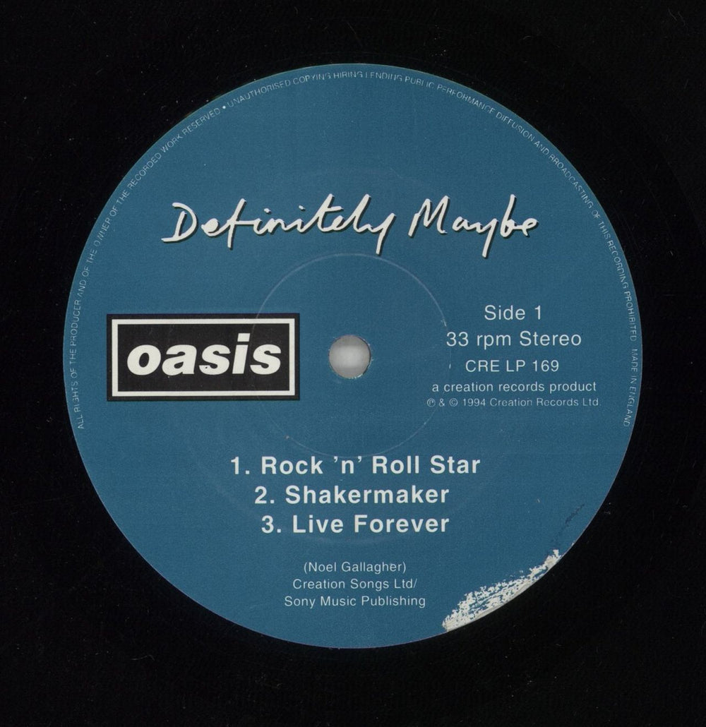 Oasis Definitely Maybe - 1st - Damont - Corner Cut - VG UK 2-LP vinyl record set (Double LP Album) OAS2LDE871301