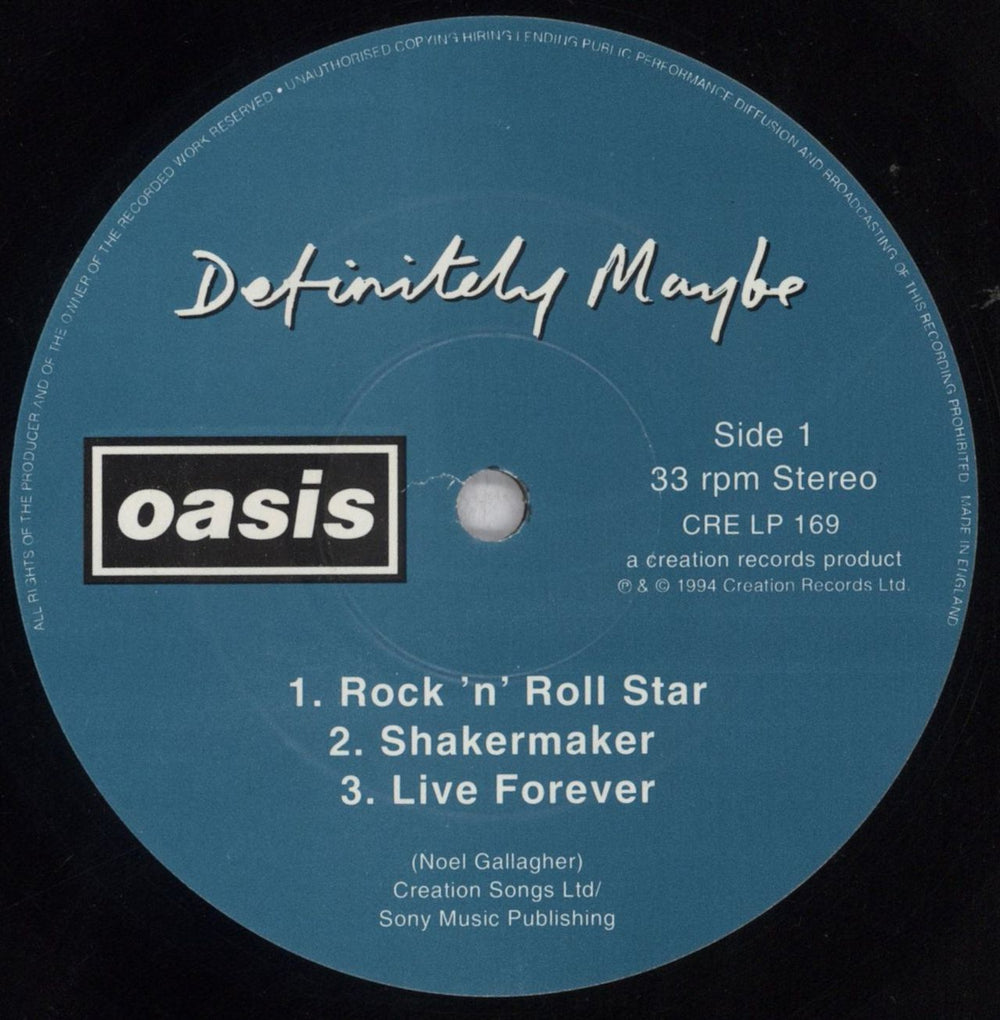 Oasis Definitely Maybe - 1st - Damont - EX UK 2-LP vinyl record set (Double LP Album) OAS2LDE256805