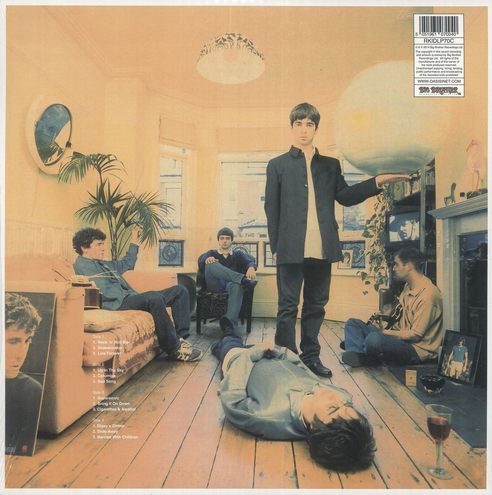 Oasis Definitely Maybe: 25th Anniversary - Silver Vinyl - Sealed UK 2-LP vinyl record set (Double LP Album) OAS2LDE728868