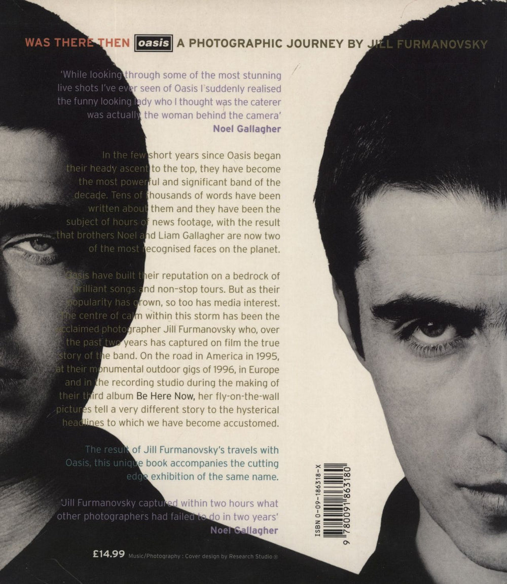 Oasis Was There Then - A Photographic Journey UK book 9780091863180
