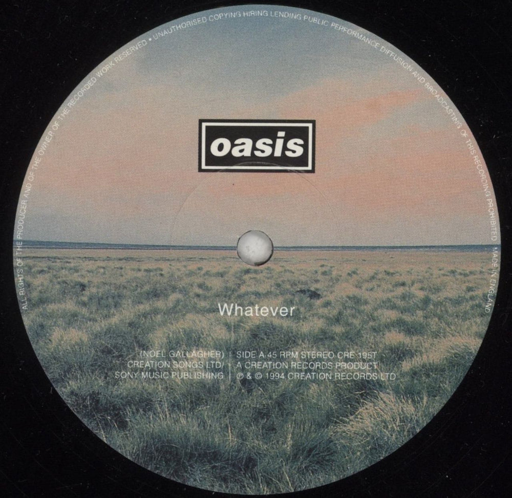 Oasis Whatever - VG UK 12" vinyl single (12 inch record / Maxi-single) OAS12WH813528