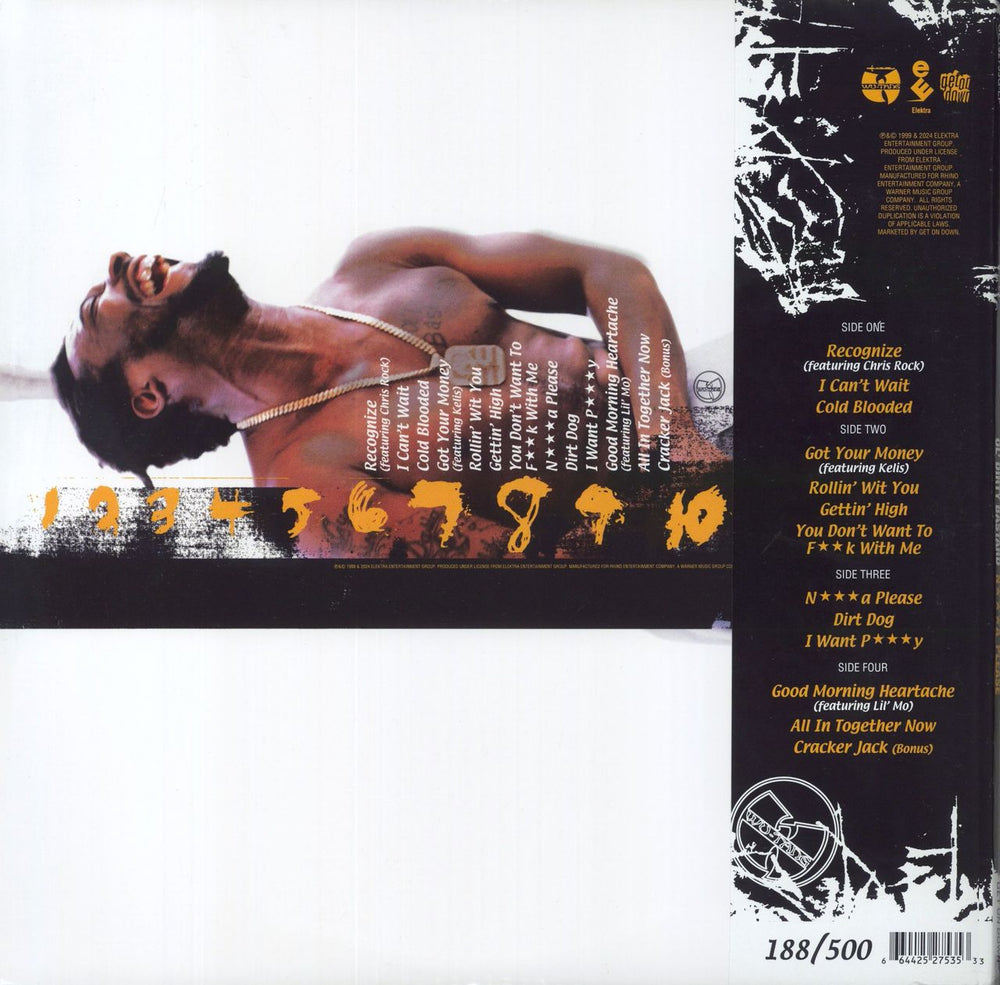 Ol Dirty Bastard N***a Please - Yellow and White Smash with Black Splatter Vinyl - Sealed US 2-LP vinyl record set (Double LP Album) 664425275353