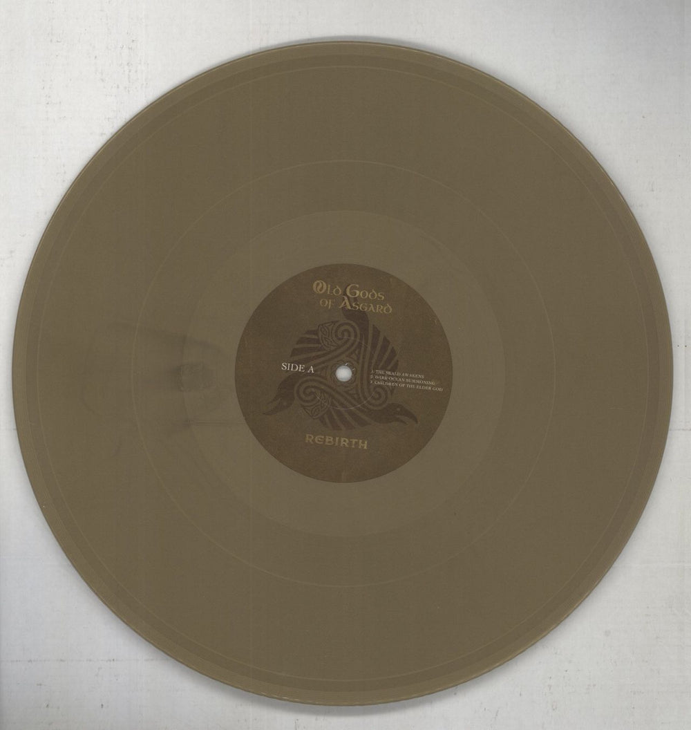 Old Gods Of Asgard Rebirth (Greatest Hits) - Gold Marbled Vinyl UK vinyl LP album (LP record) 73JLPRE850620