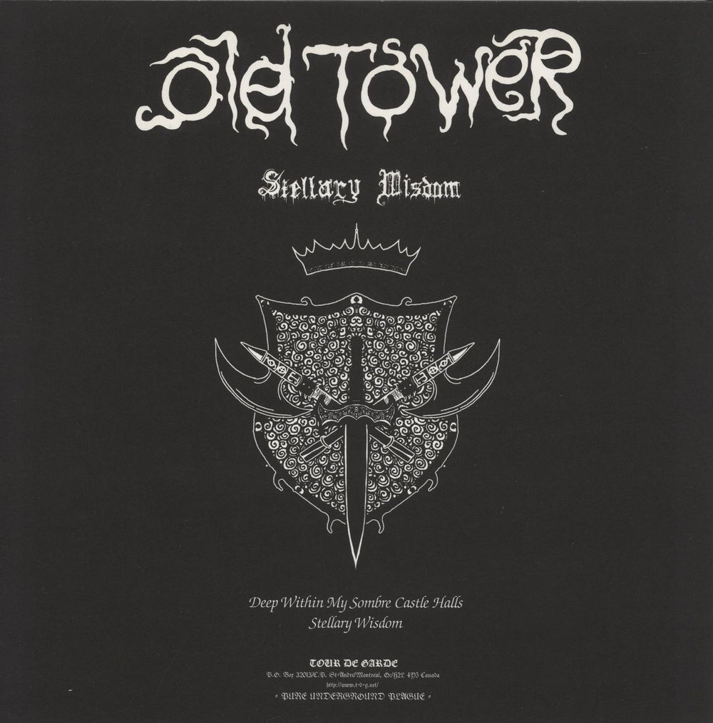 Old Tower Stellary Wisdom - Purple Vinyl Canadian 12" vinyl single (12 inch record / Maxi-single)