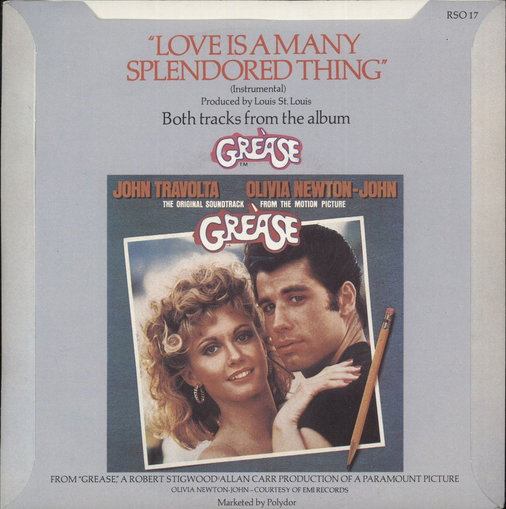 Olivia Newton John Hopelessly Devoted To You German 7" vinyl single (7 inch record / 45)