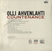 Olli Ahvenlahti Countenance Finnish 12" vinyl single (12 inch record / Maxi-single) 718755090664