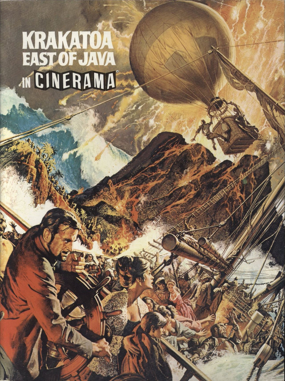 Original Cast Recording Krakatoa East Of Java UK book CINEMA BOOKLET