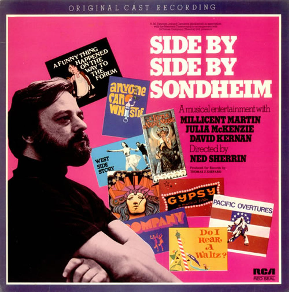 Original Cast Recording Side By Side By Sondheim UK 2-LP vinyl record set (Double LP Album) CBL2/1851