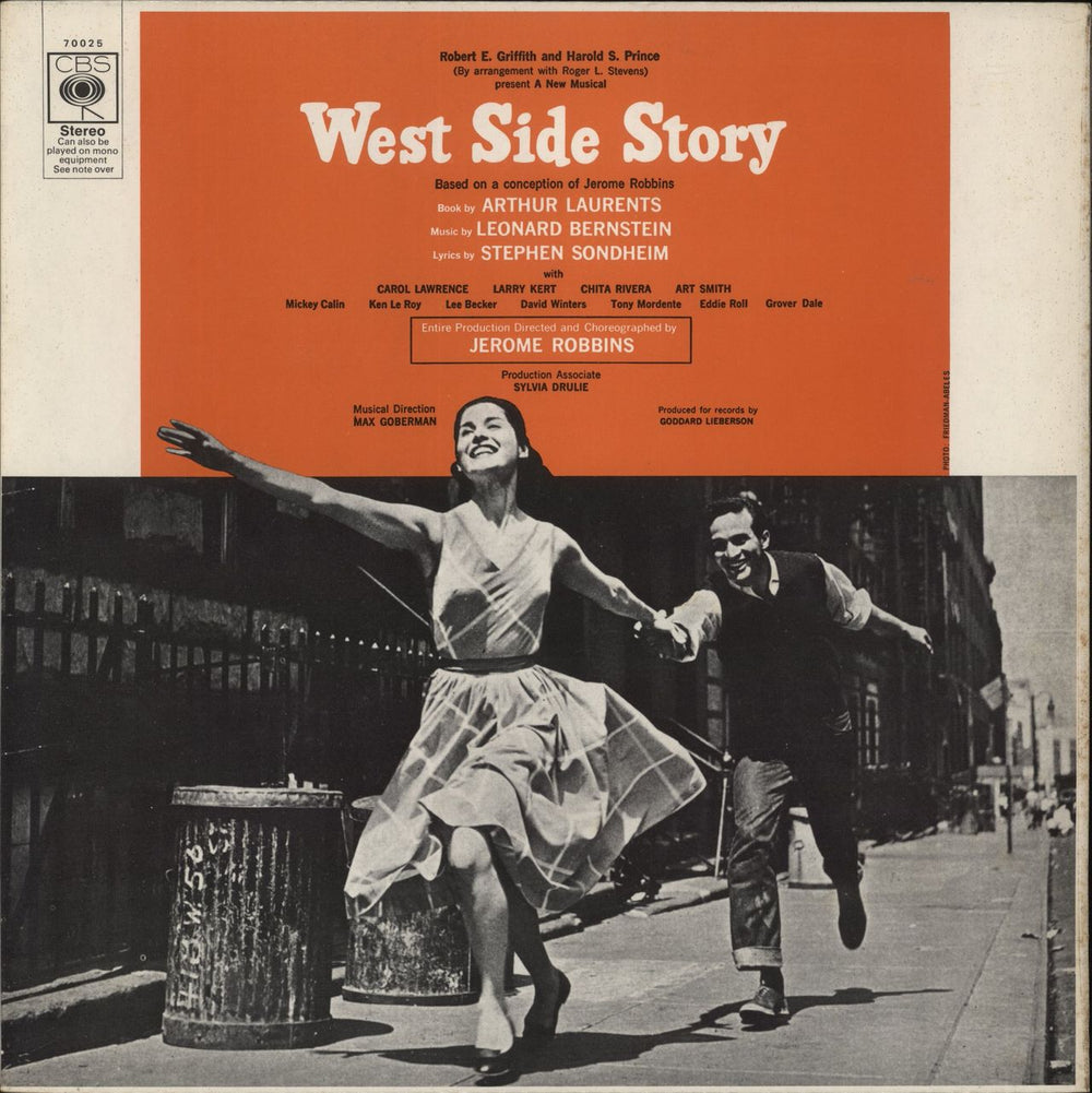 Original Cast Recording West Side Story UK vinyl LP album (LP record) 70025