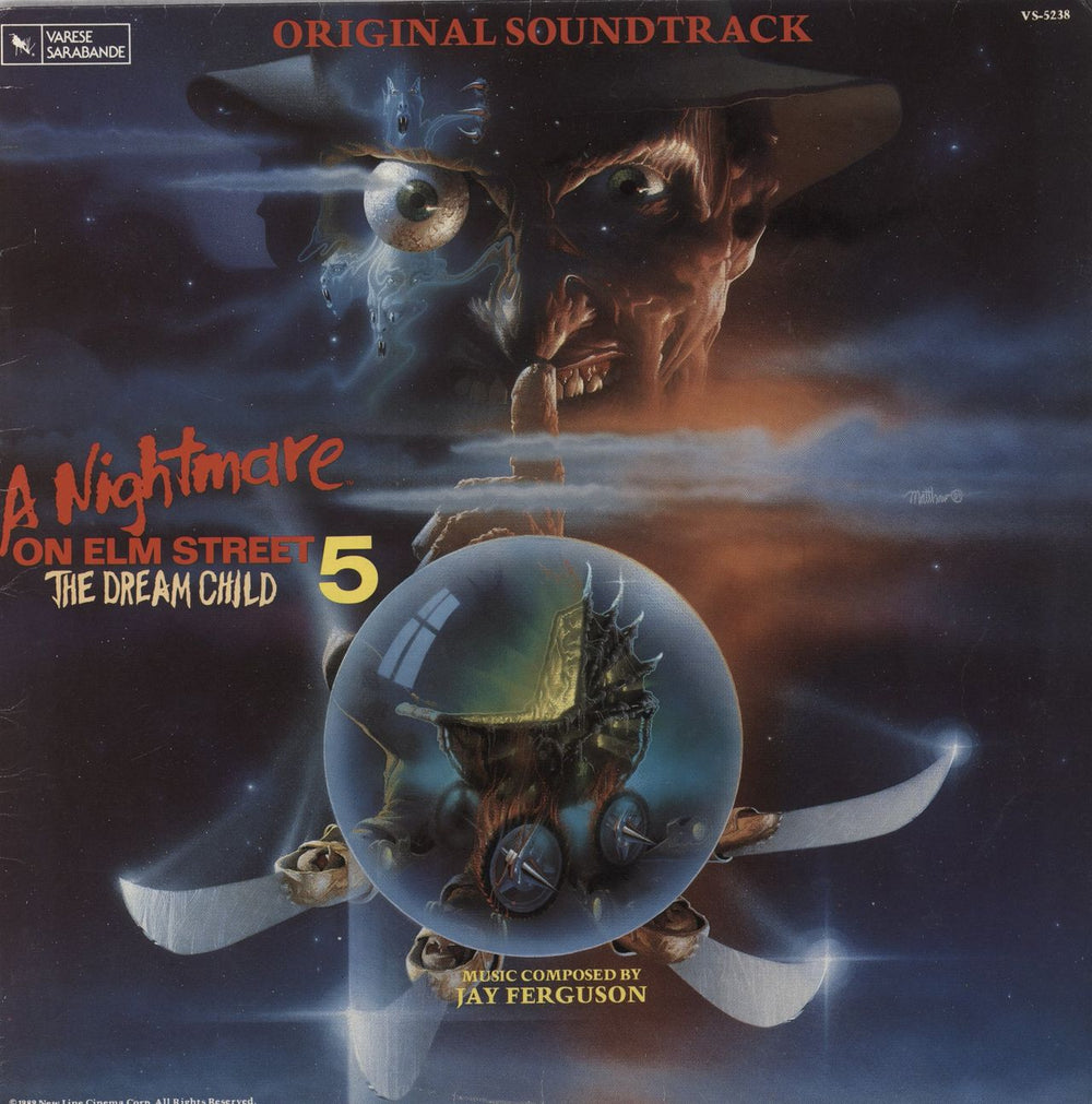 Original Soundtrack A Nightmare On Elm Street 5 - The Dream Child UK vinyl LP album (LP record) VS-5238