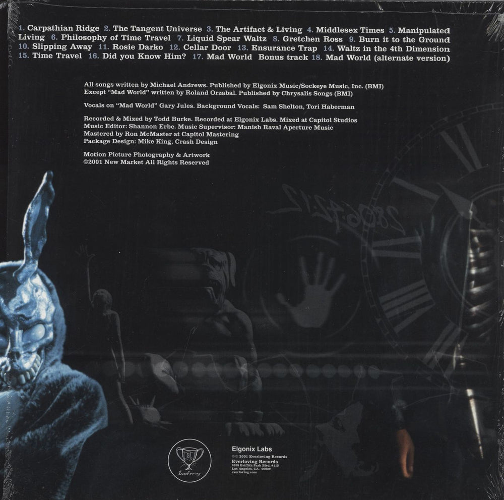 Original Soundtrack Donnie Darko - Shrink - 180g Metallic Silver Vinyl UK vinyl LP album (LP record) 812208014792