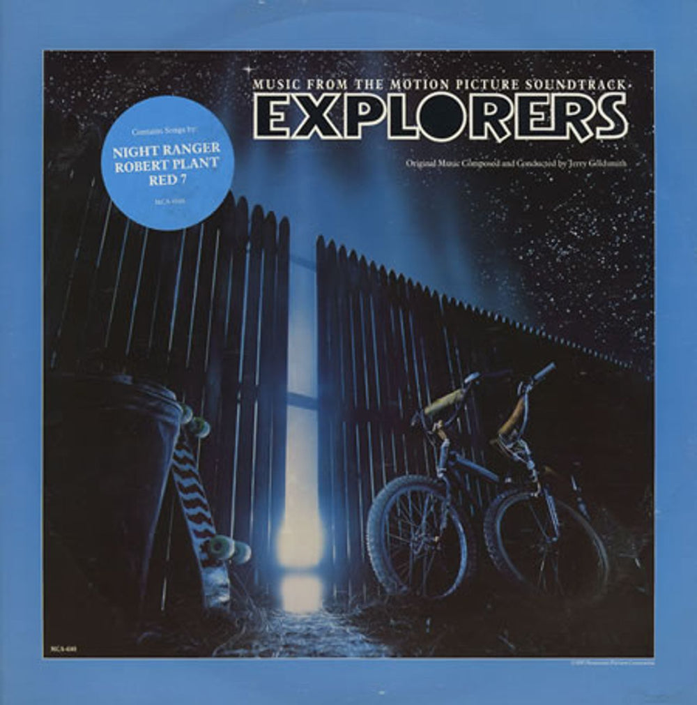 Original Soundtrack Explorers - Hypesticker US vinyl LP album (LP record) MCA-6148