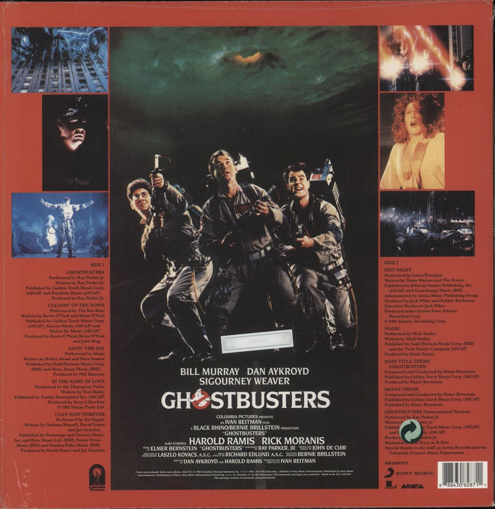 Original Soundtrack Ghostbusters - Hype Stickered Shrink UK vinyl LP album (LP record) 888430828711