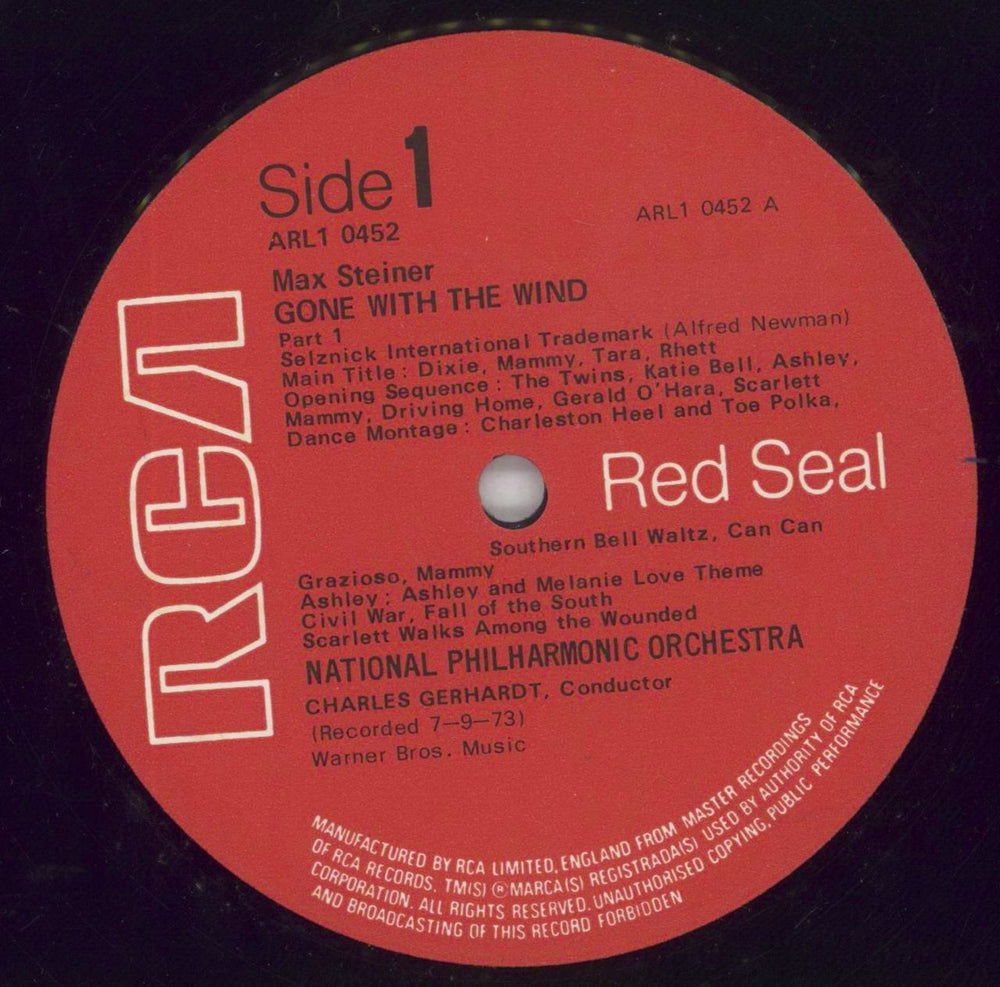 Original Soundtrack Gone With The Wind UK vinyl LP album (LP record) OSTLPGO475849