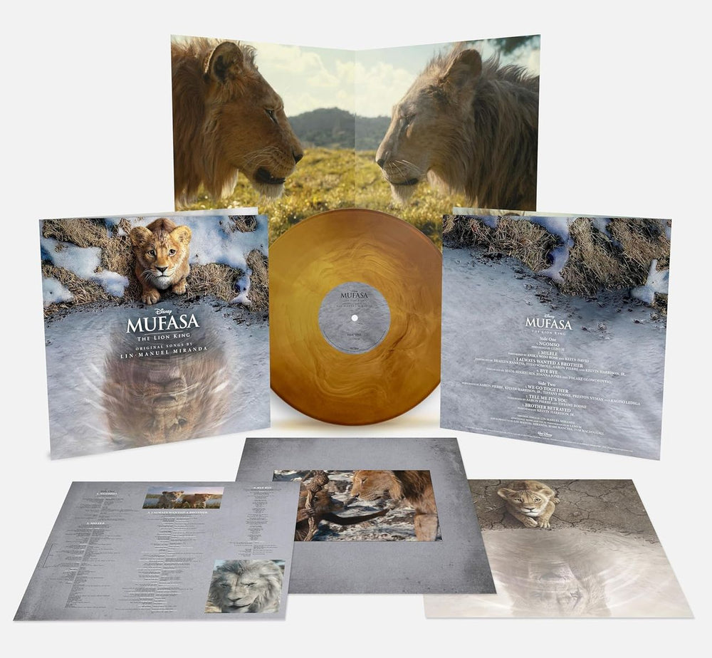 Original Soundtrack Mufasa | The Lion King - 2-Colour Gold Swirl Vinyl - Sealed UK vinyl LP album (LP record) OSTLPMU852513