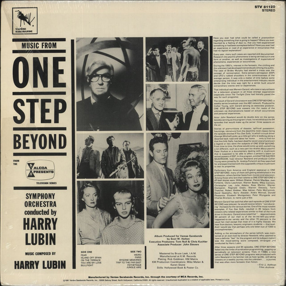 Original Soundtrack One Step Beyond - Shrink US vinyl LP album (LP record)