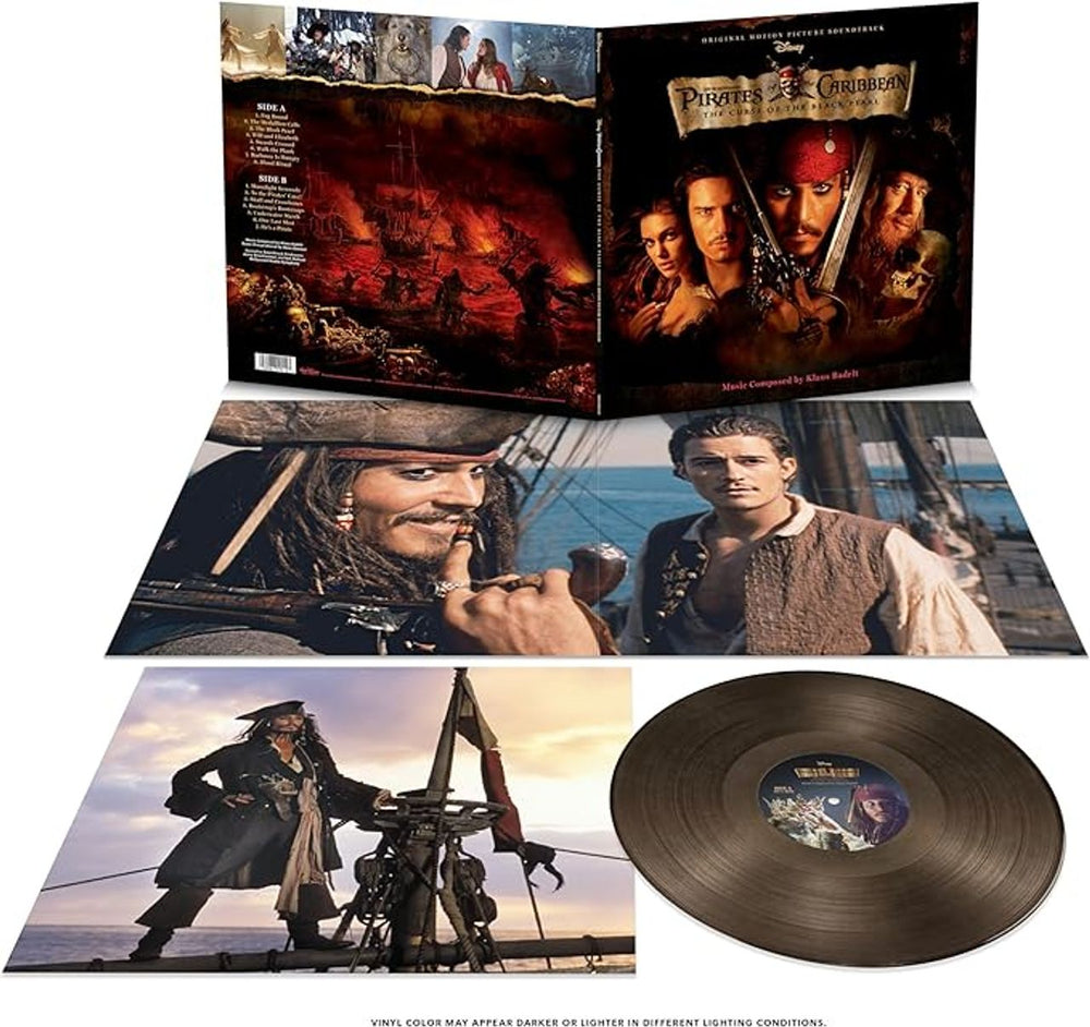 Original Soundtrack Pirates of the Caribbean: Curse of the Black Pearl - Translucent Black Ice Vinyl - Sealed UK vinyl LP album (LP record) OSTLPPI879325