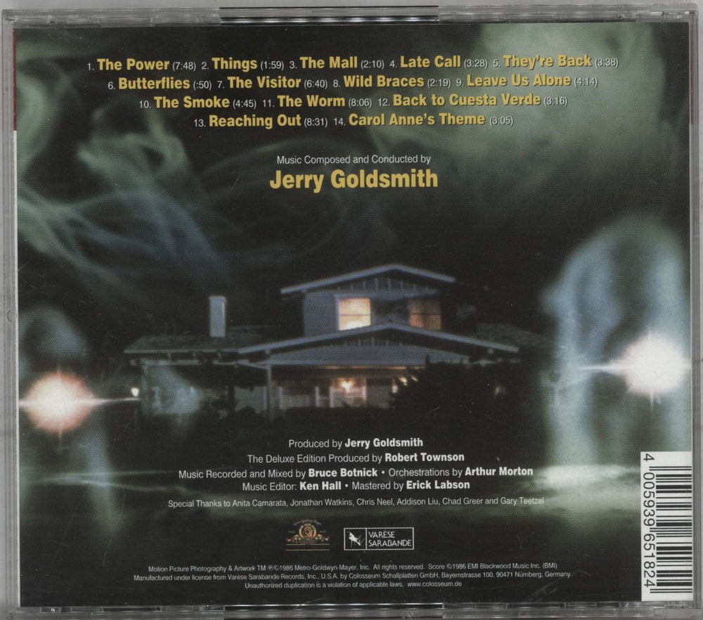 Original Soundtrack Poltergeist II: The Other Side - The Deluxe Edition German CD album (CDLP) 4005939651824