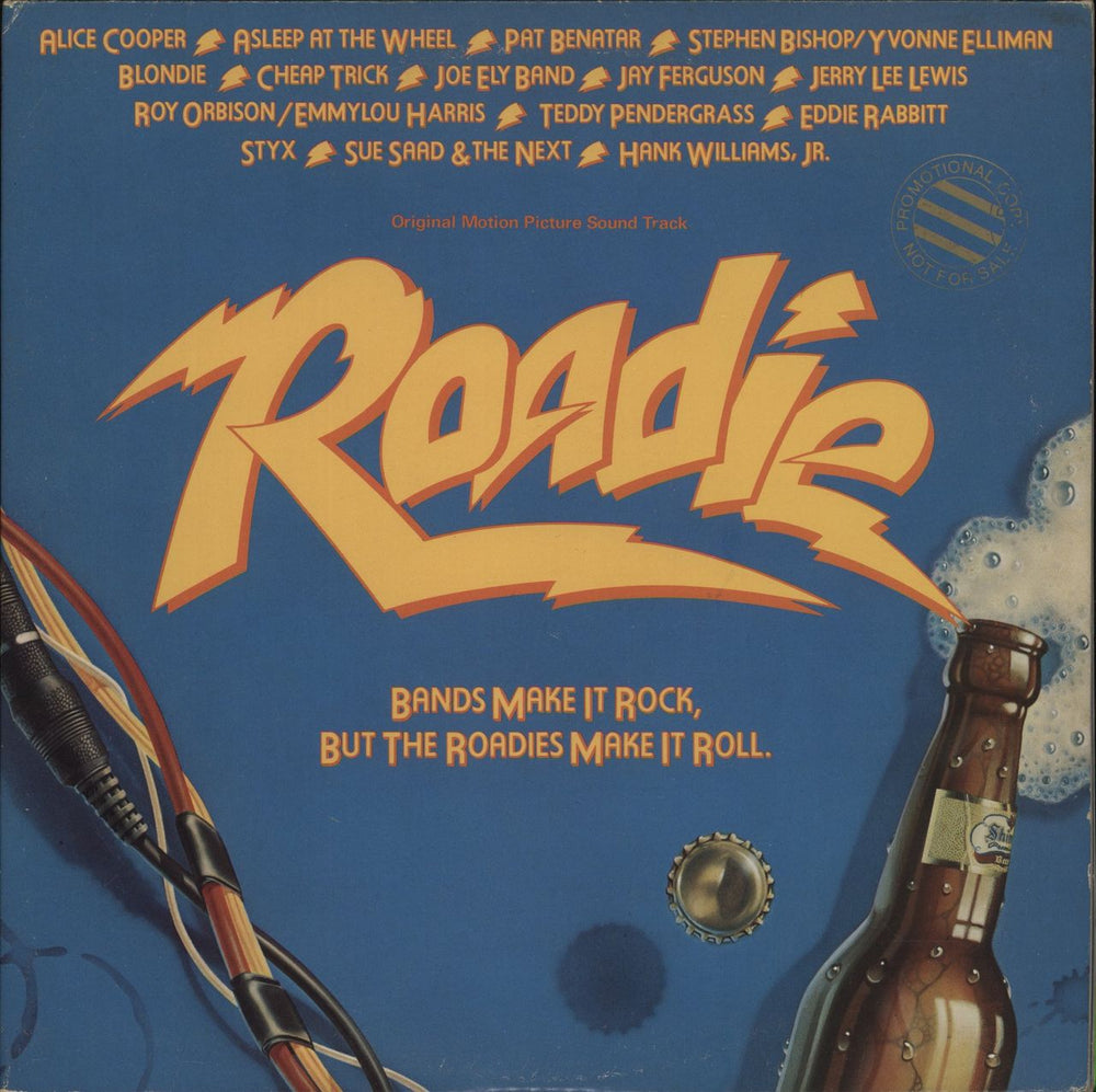 Original Soundtrack Roadie US Promo 2-LP vinyl record set (Double LP Album) 2HS3441