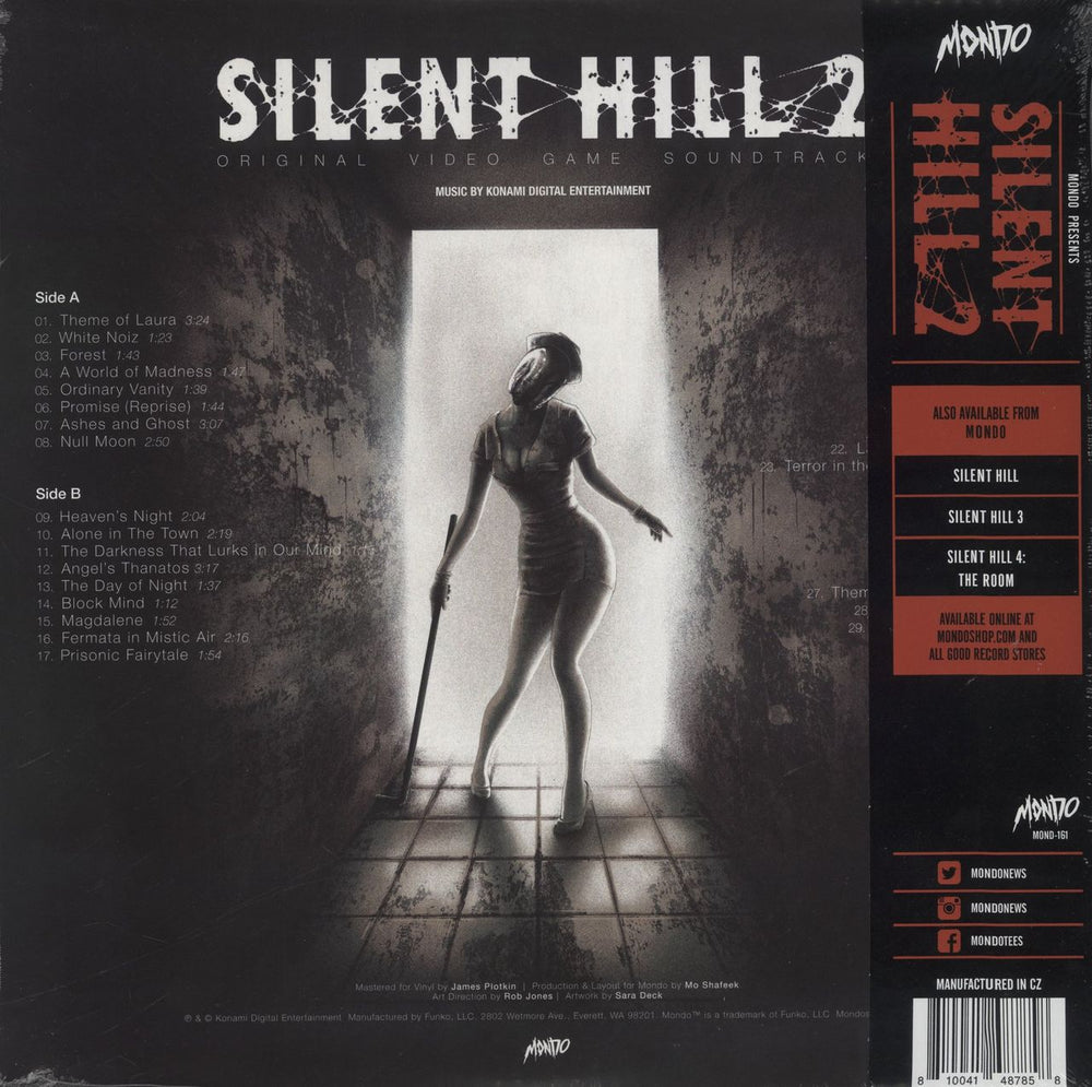 Original Soundtrack Silent Hill 2 [Original Video Game Soundtrack] - 140g Silver Vinyl - Sealed US 2-LP vinyl record set (Double LP Album) 810041487858