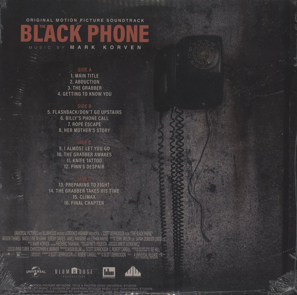 Original Soundtrack The Black Phone [Original Motion Picture Soundtrack] - 180g Coloured Vinyl - Sealed US 2-LP vinyl record set (Double LP Album) 728028509212