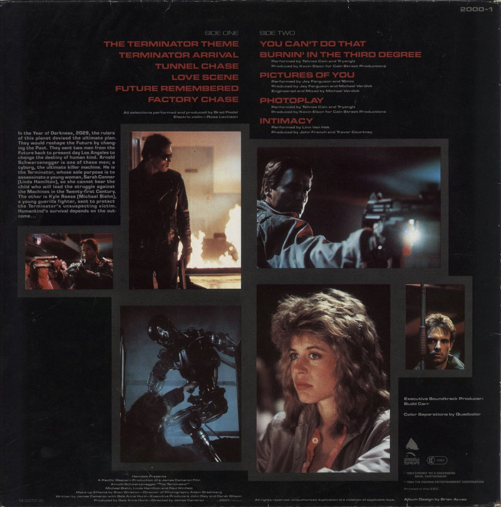Original Soundtrack The Terminator Dutch vinyl LP album (LP record)