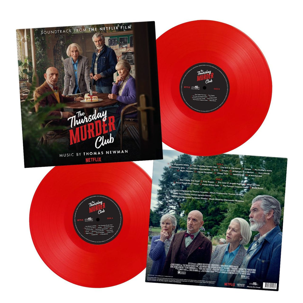 Original Soundtrack The Thursday Murder Club - Red Vinyl 180 Gram UK vinyl LP album (LP record) OSTLPTH880570