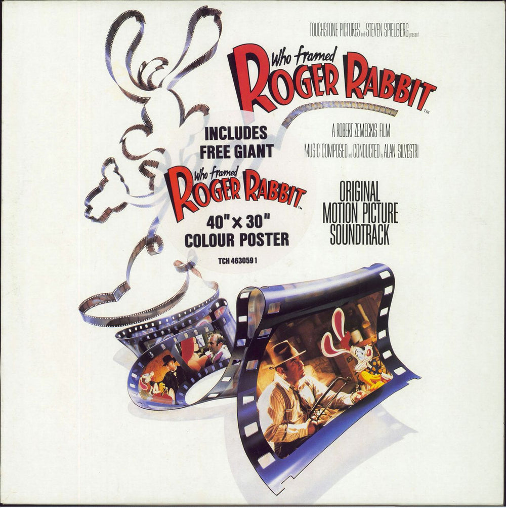 Original Soundtrack Who Framed Roger Rabbit + Poster UK vinyl LP album (LP record) 4630591