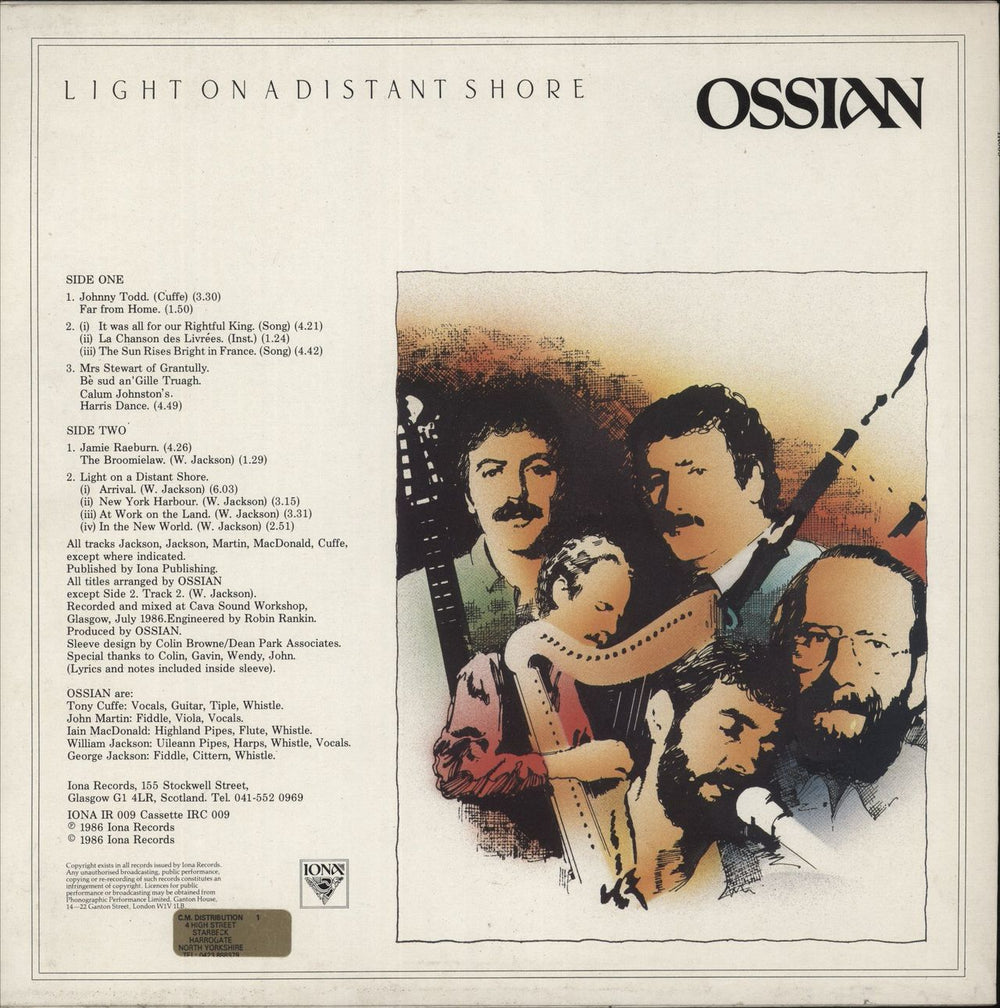 Ossian Light On A Distant Shore UK vinyl LP album (LP record)